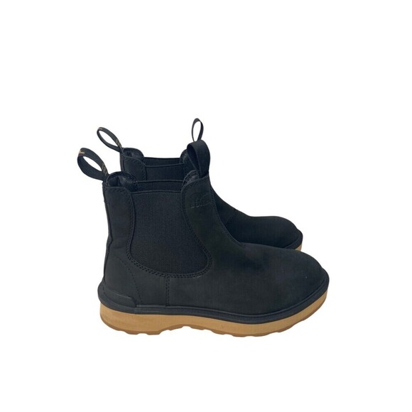 Sorel Chelsea Boots Women's Size 7 Black Leather Pull Tab - Picture 1 of 10